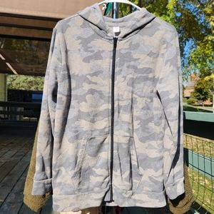 XL Old Navy camo, zip up hoodie